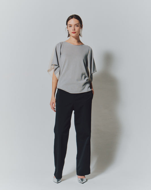 【予約商品】 COMBI CHIFFON DRAPE TOPS