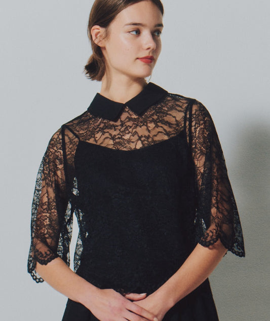 【予約商品】 RUSSELL LACE/W COLLAR TOPS