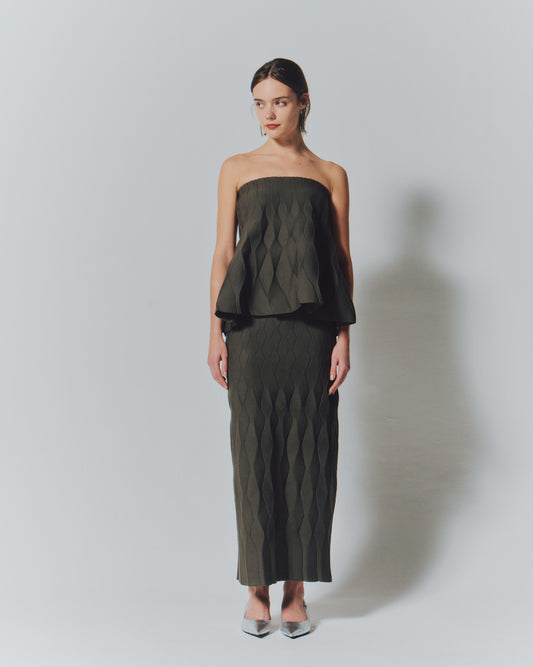 【予約商品】 WAVE PATTERN TIGHT SKIRT