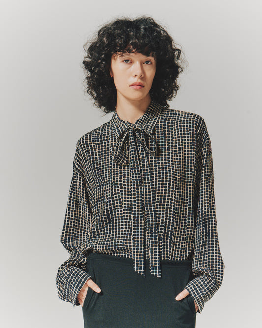 【予約商品】RYN PRT RIBBON SHIRTS