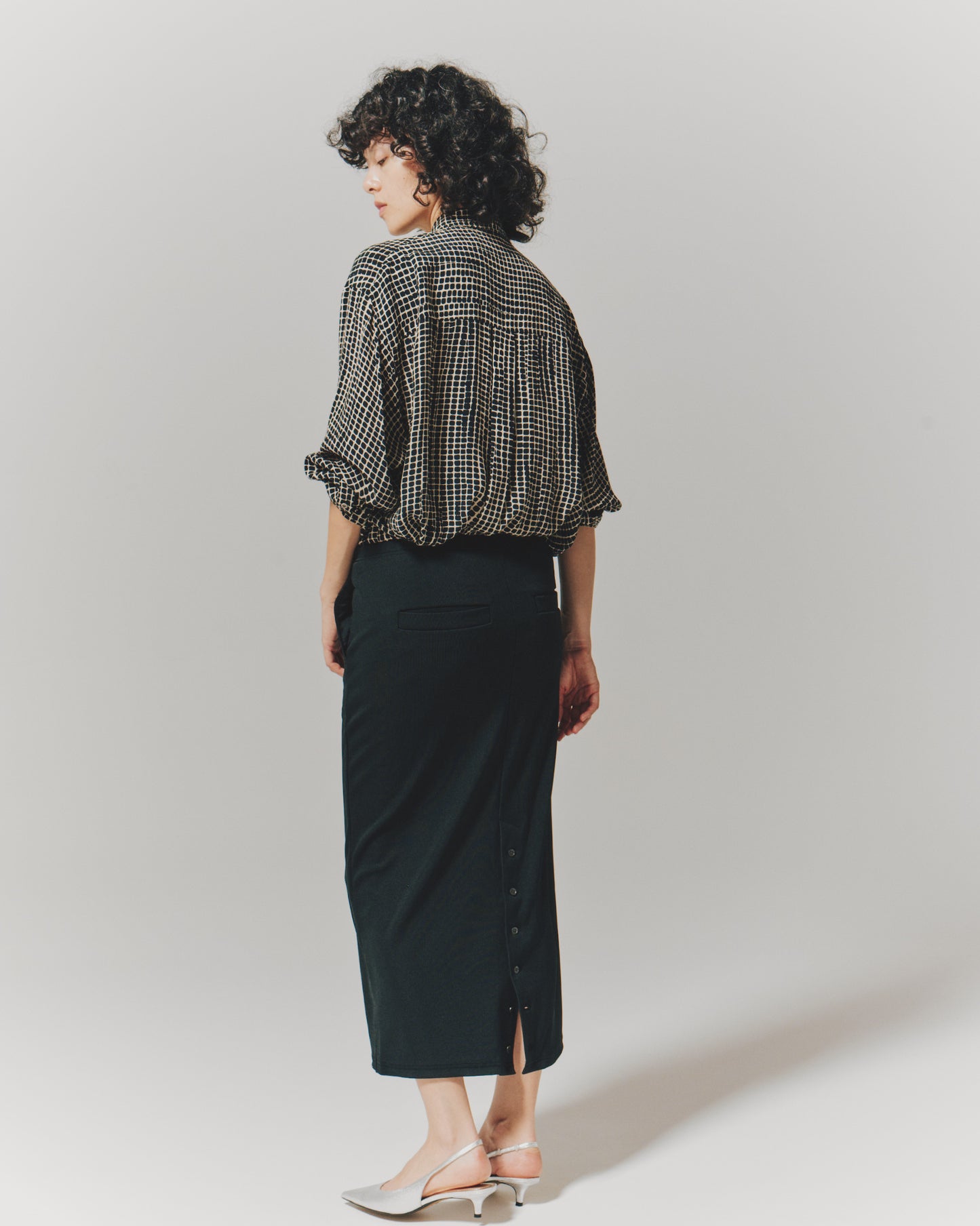 SCUBA RIB BACK/B TIGHT SKIRT