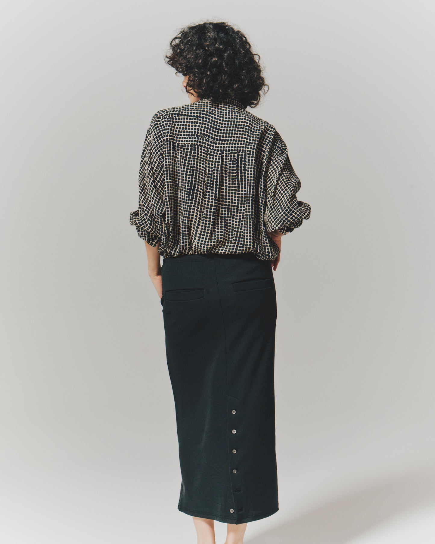 SCUBA RIB BACK/B TIGHT SKIRT