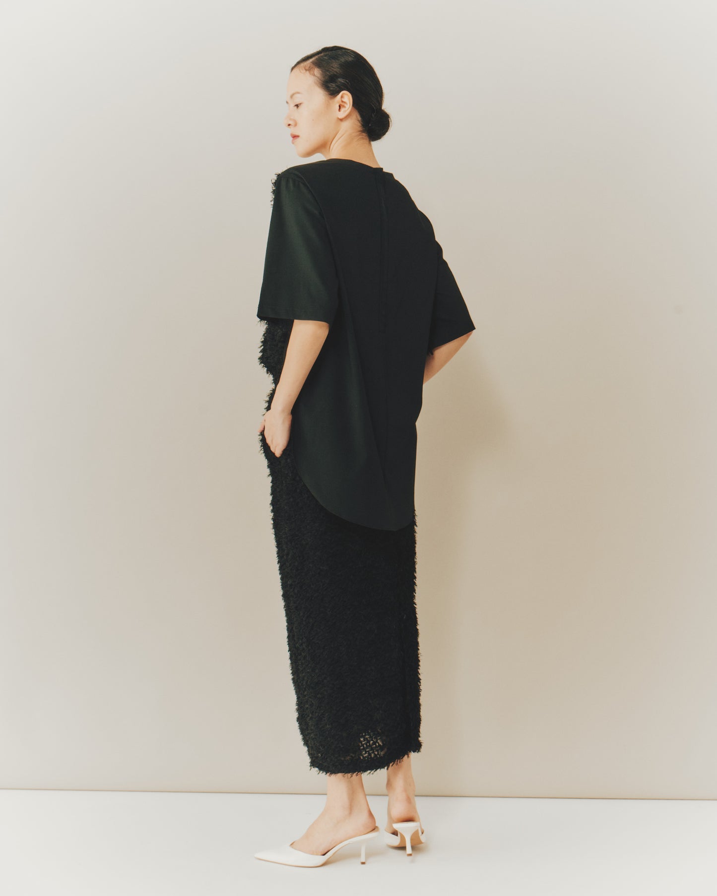 SHEER/CUT-JQ HALF/S TOPS