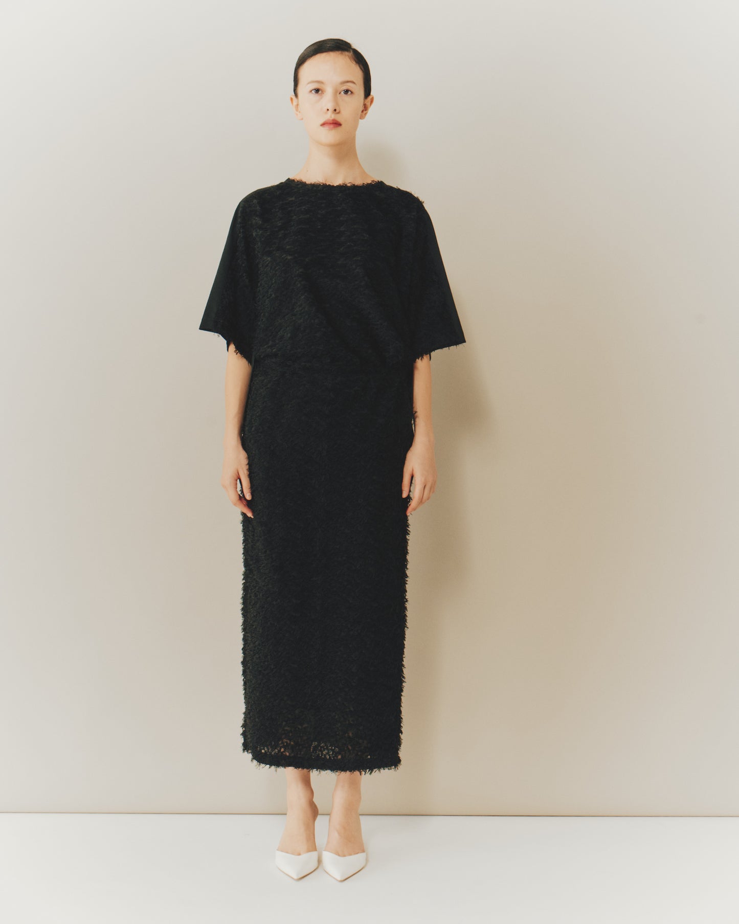 SHEER/CUT-JQ TIGHT SKIRT