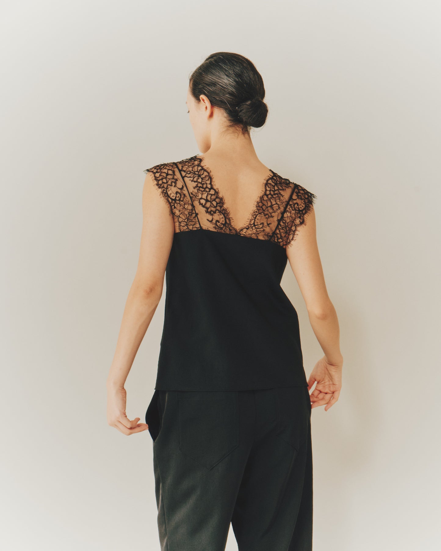 VIN-SATIN WITH LACE CAMI