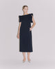 CAMELLIA JRSY FRILL/S DRESS