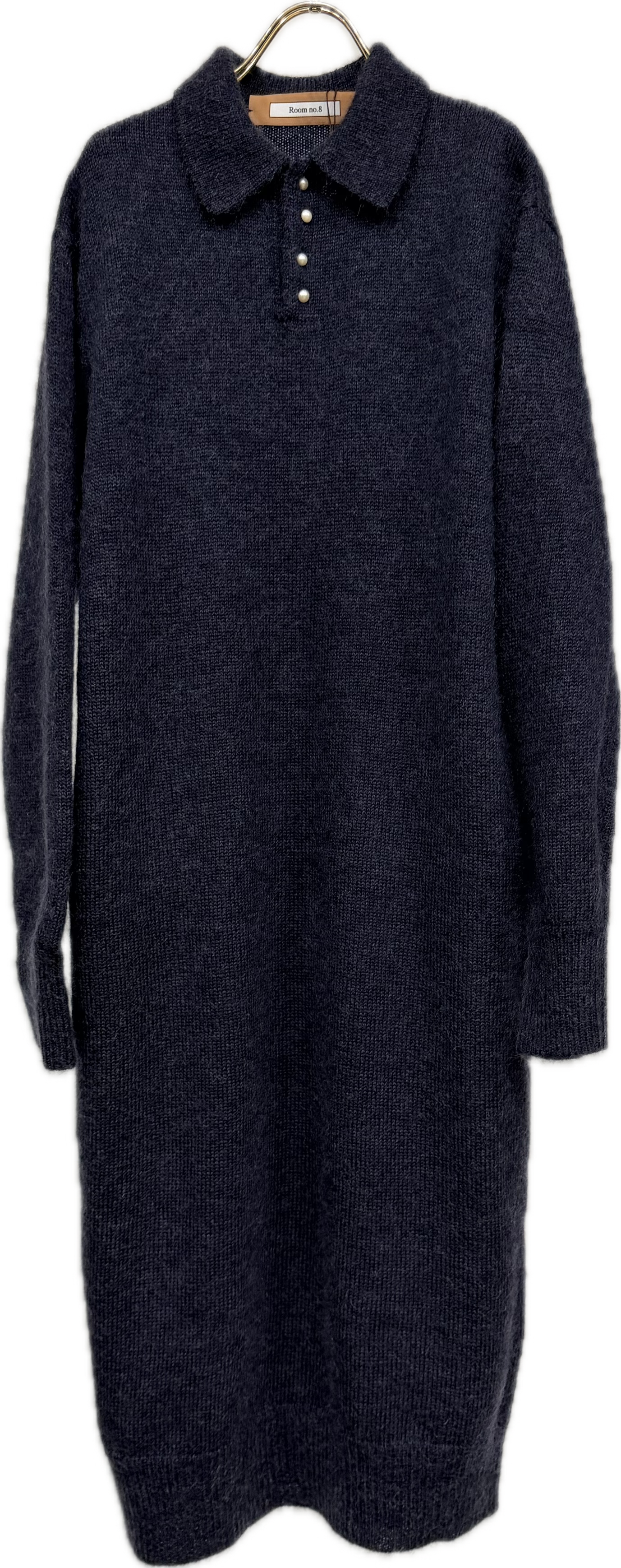 MOHAIR PEARL/B POLO DRESS
