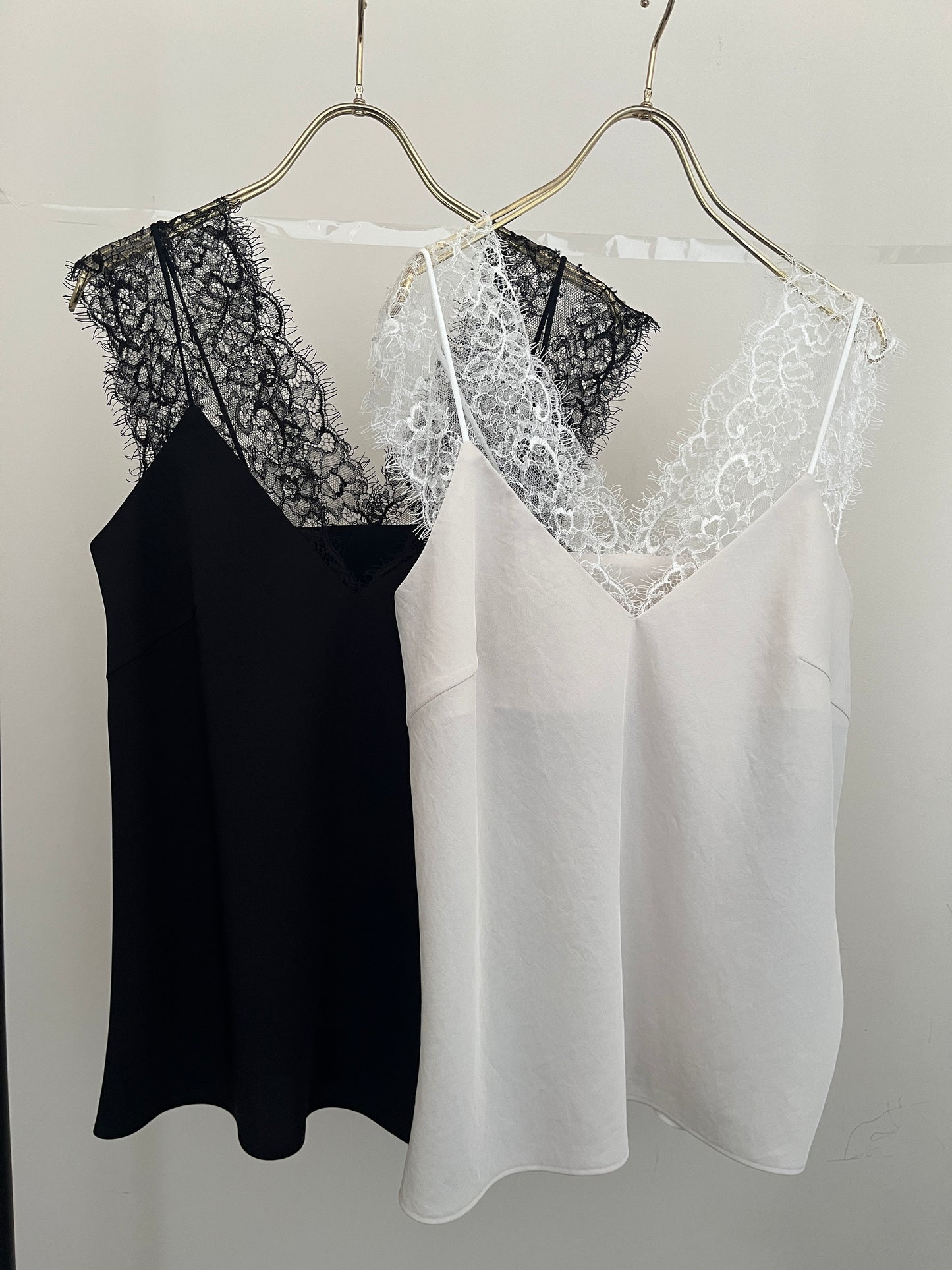 VIN-SATIN WITH LACE CAMI