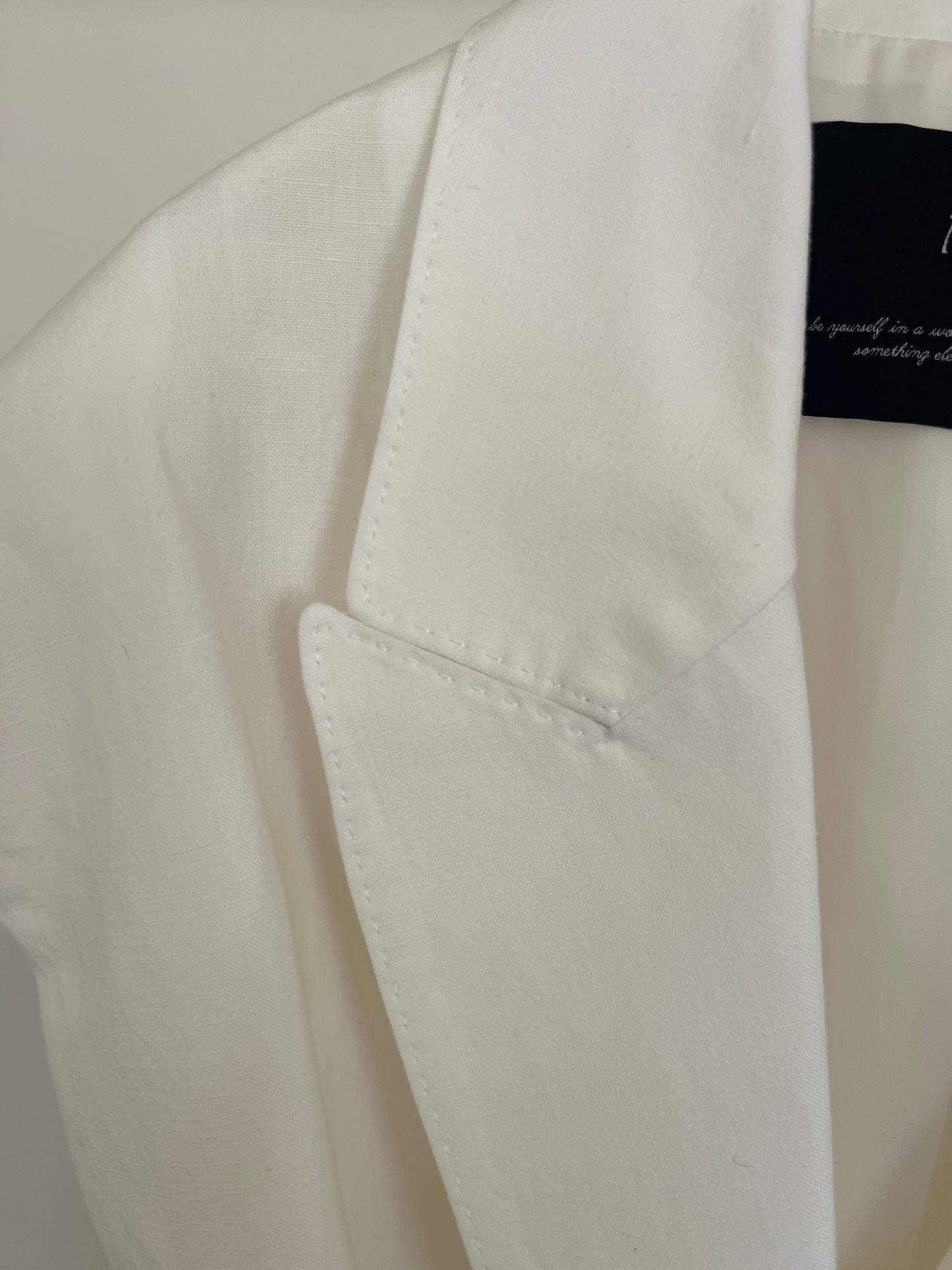 LINEN D/BRESTED VOLUME/S GILET