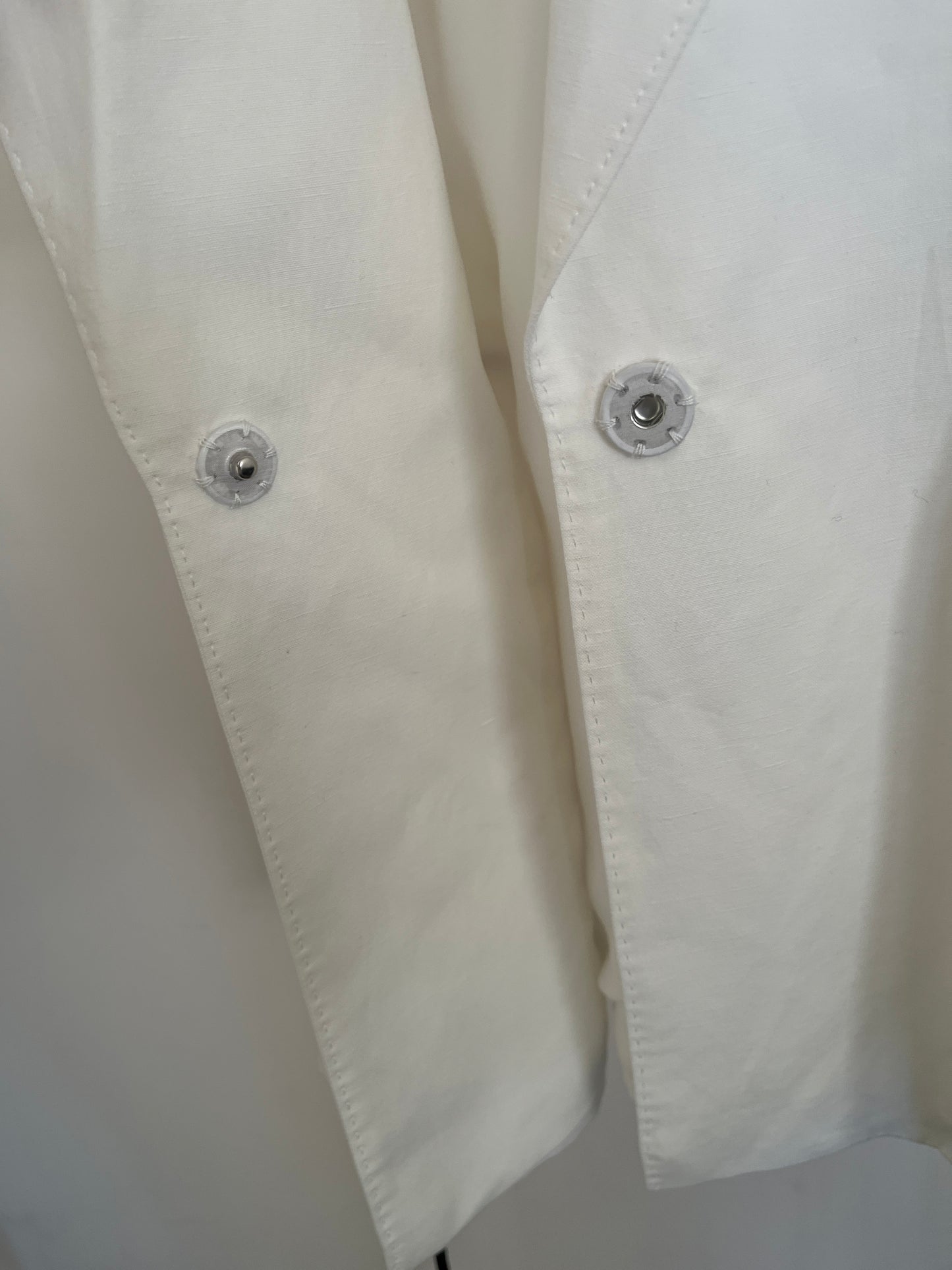 LINEN D/BRESTED VOLUME/S GILET