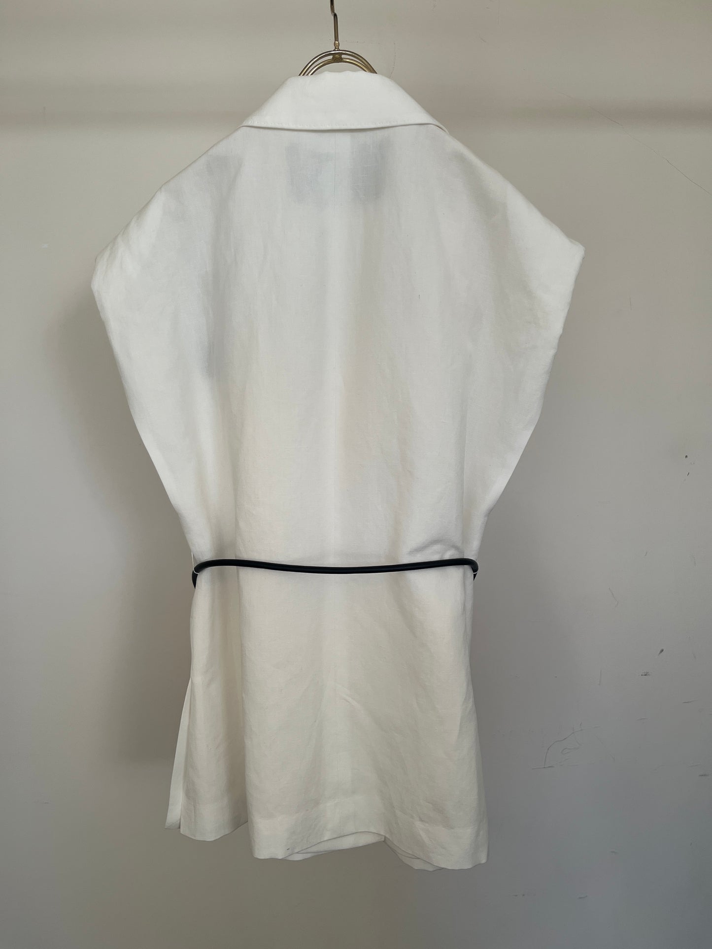 LINEN D/BRESTED VOLUME/S GILET