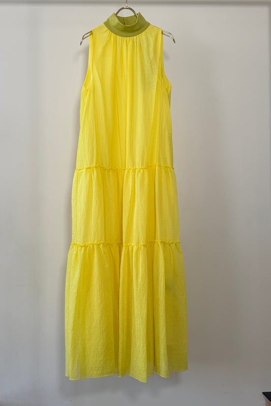 CO SHEER TIERED HI/N DRESS