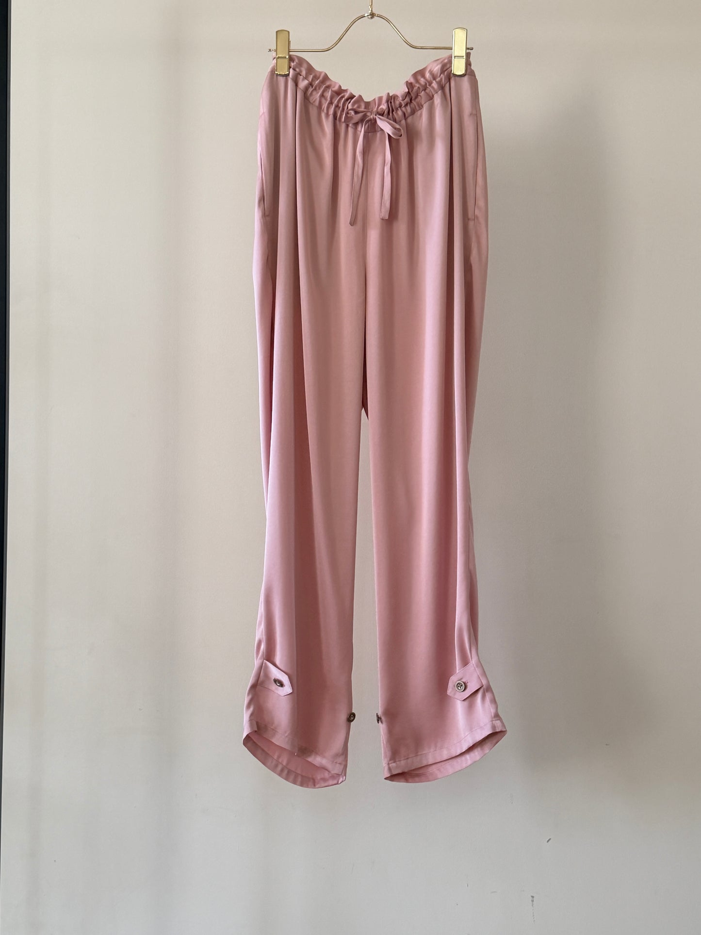 VIN SATIN DRAW-CORD PANTS