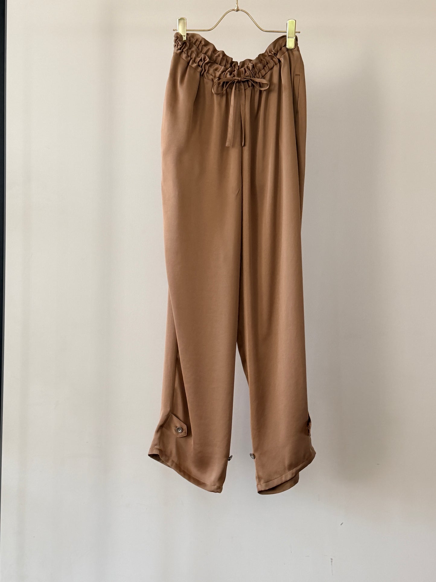 VIN SATIN DRAW-CORD PANTS