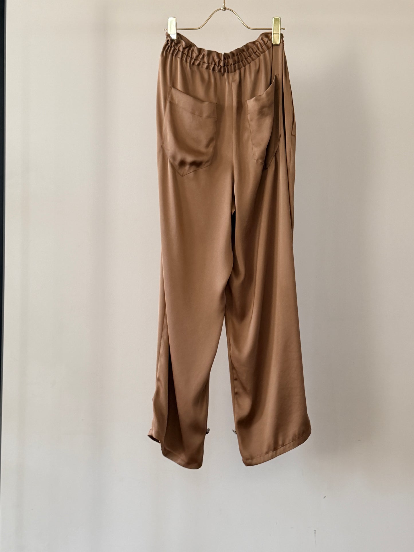 VIN SATIN DRAW-CORD PANTS