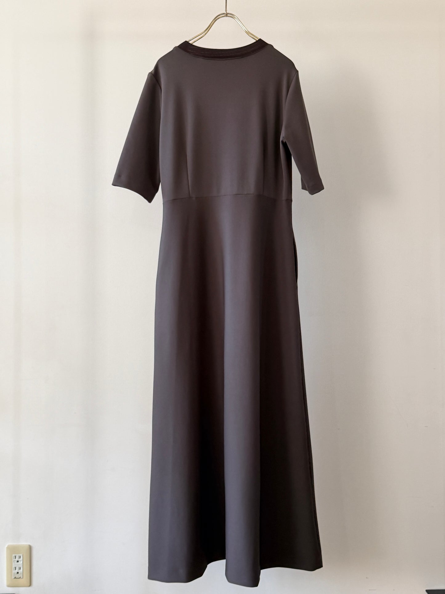 FLESHY JERSEY DRAPE DRESS