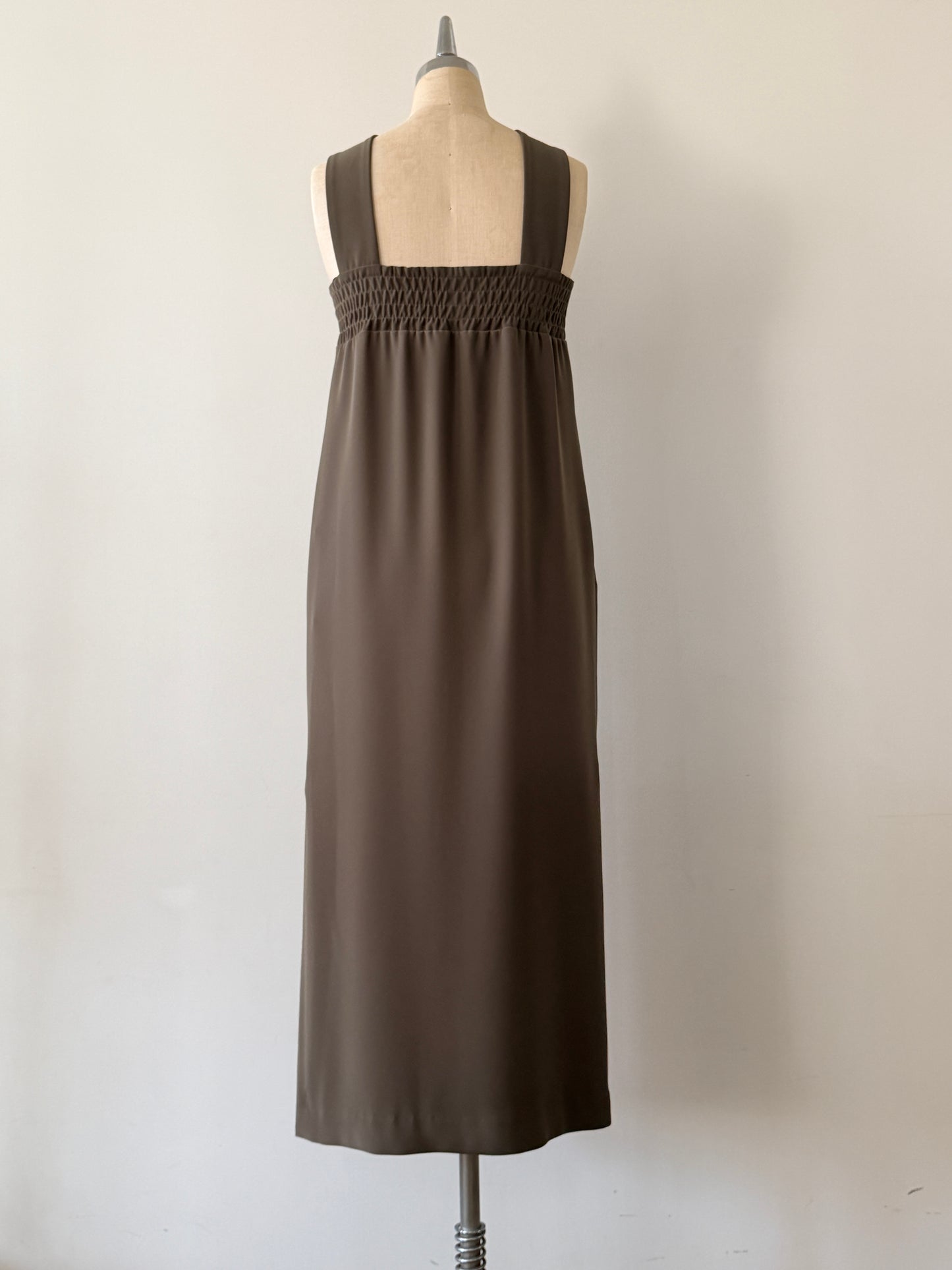 W-SATIN CROSS DRESS