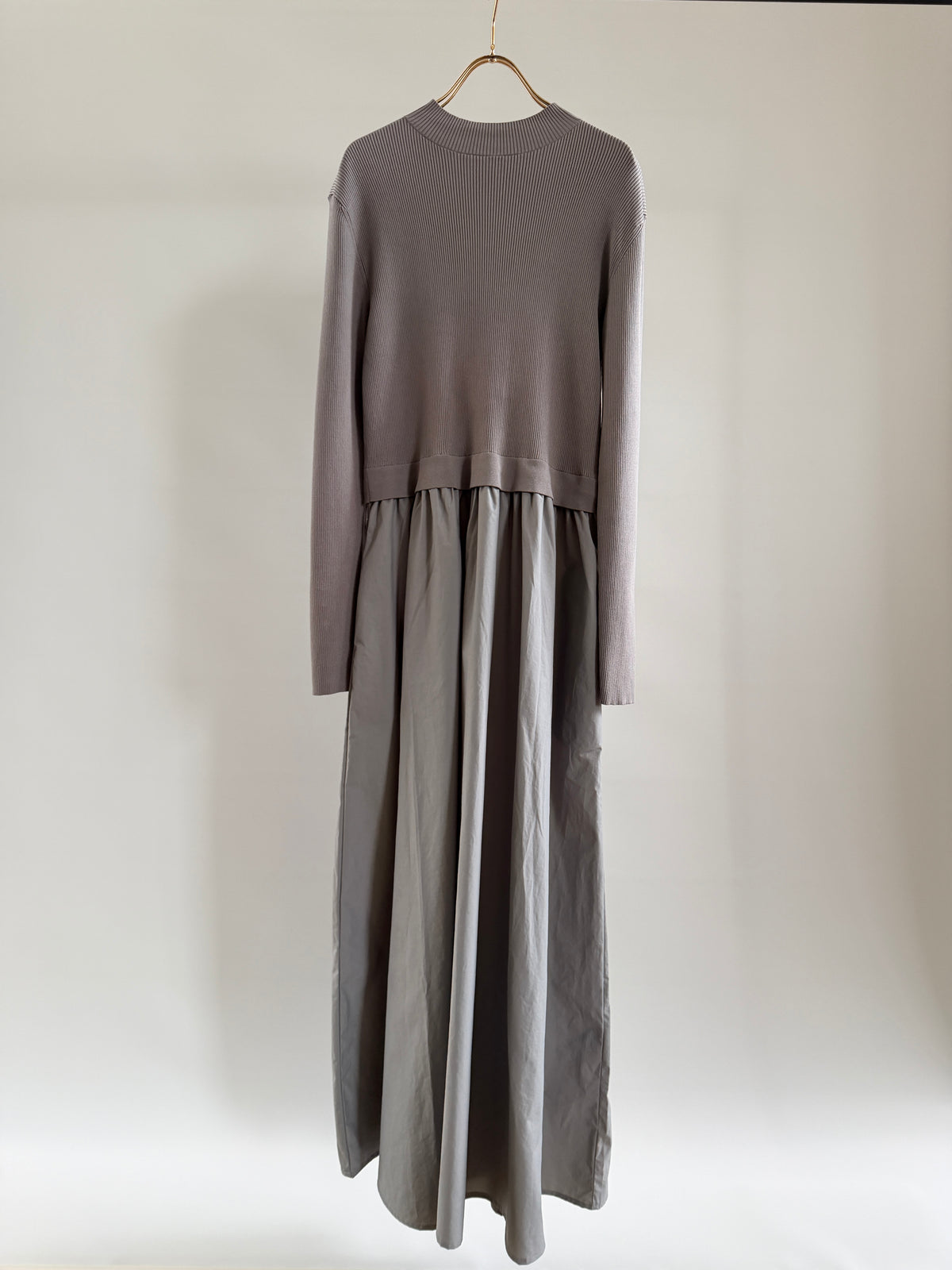 RYN/NY RIB GATHER DRESS