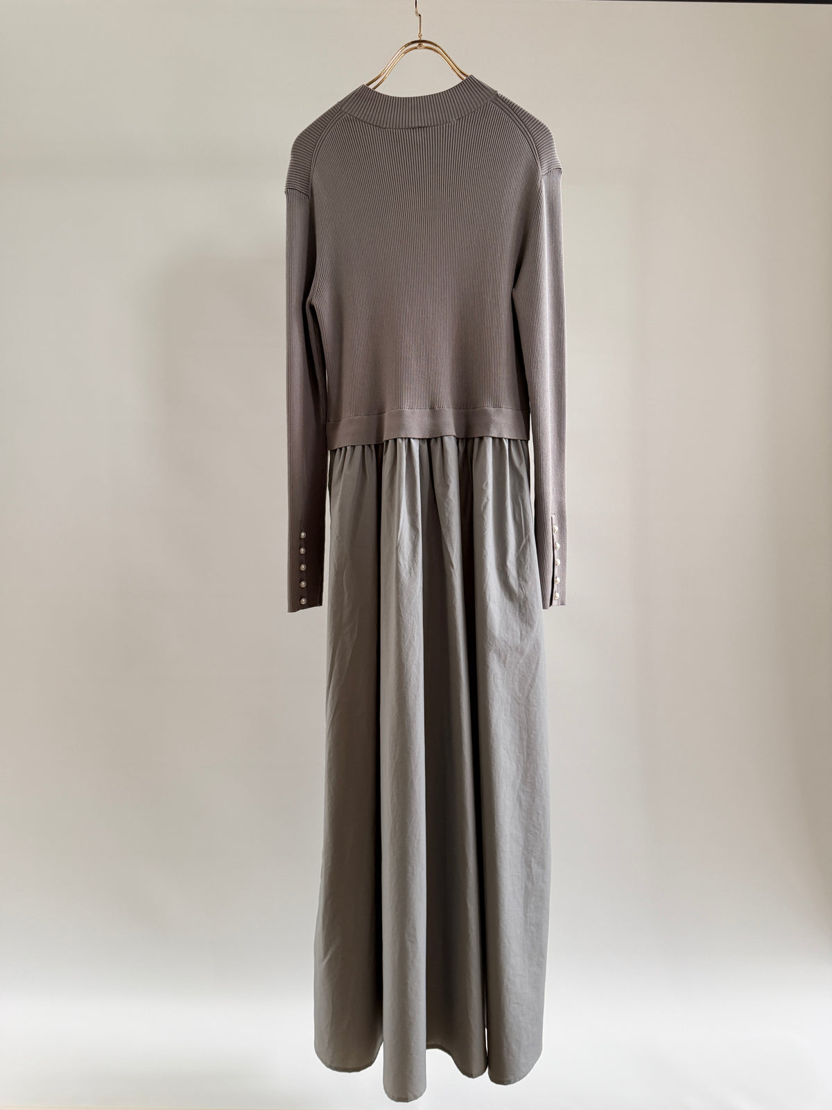 RYN/NY RIB GATHER DRESS