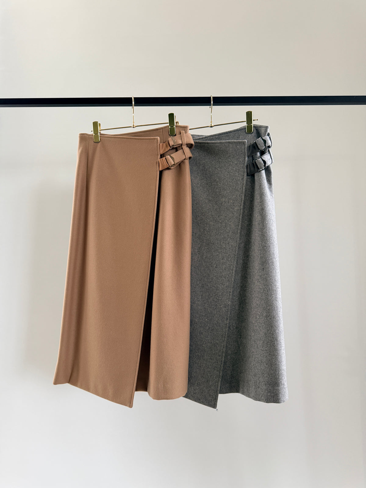 MELTON 2BELT WRAP SKIRT