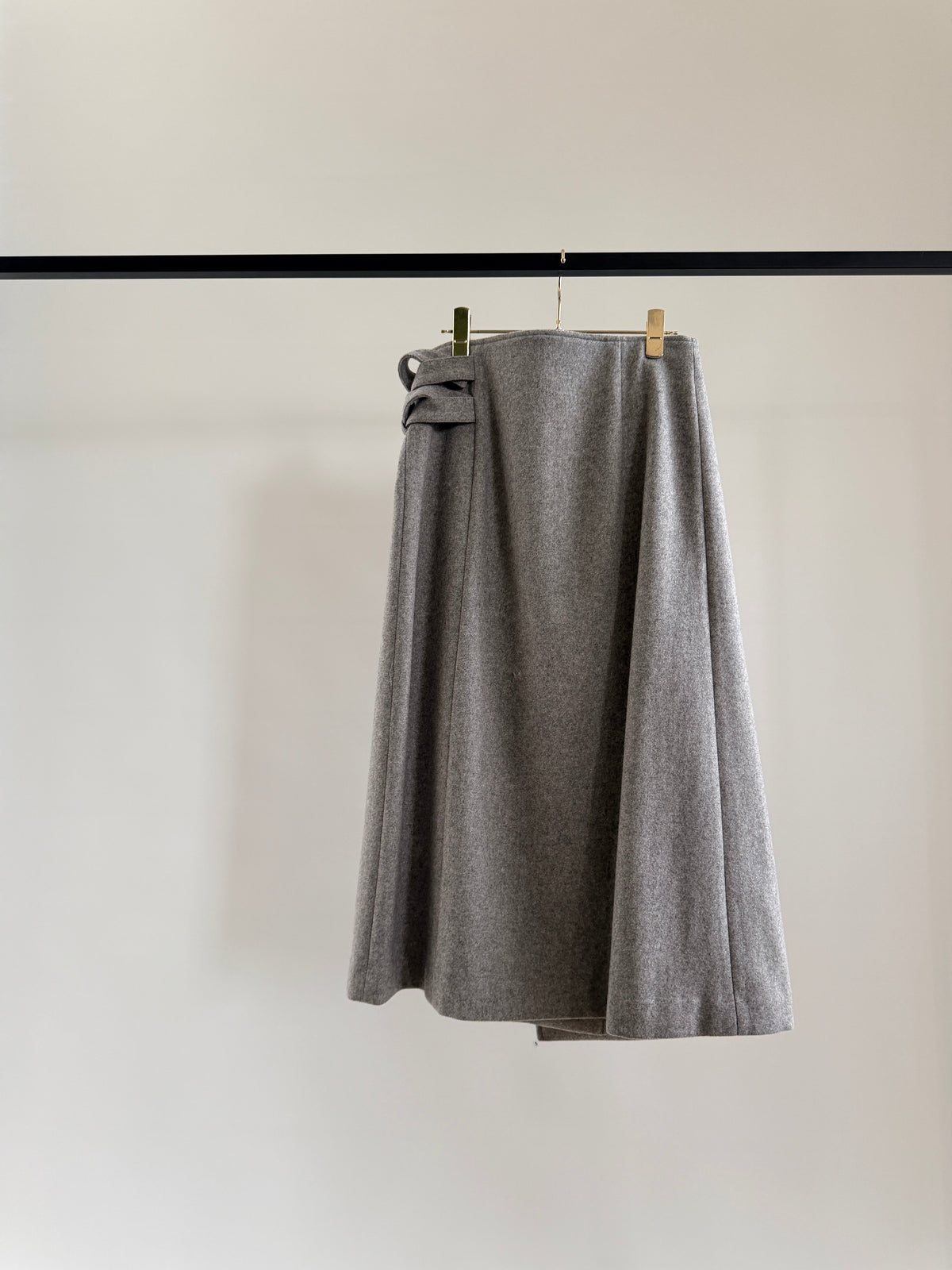 MELTON 2BELT WRAP SKIRT