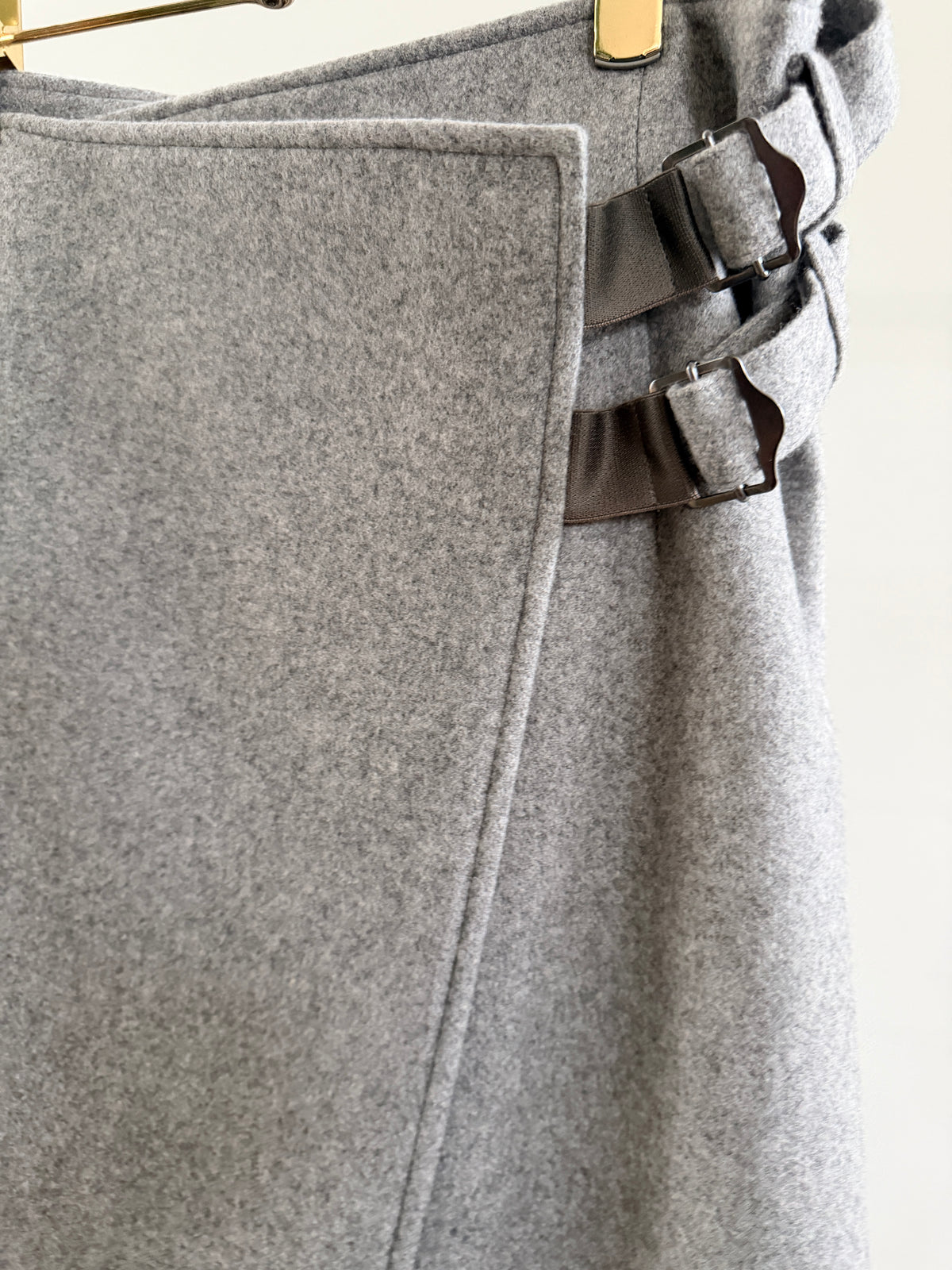 MELTON 2BELT WRAP SKIRT