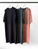 VIS SHOULDER FRILL H/S DRESS