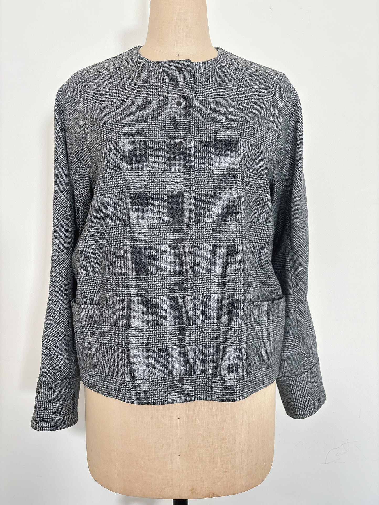 WOOL CASH SNAP BLOUSON