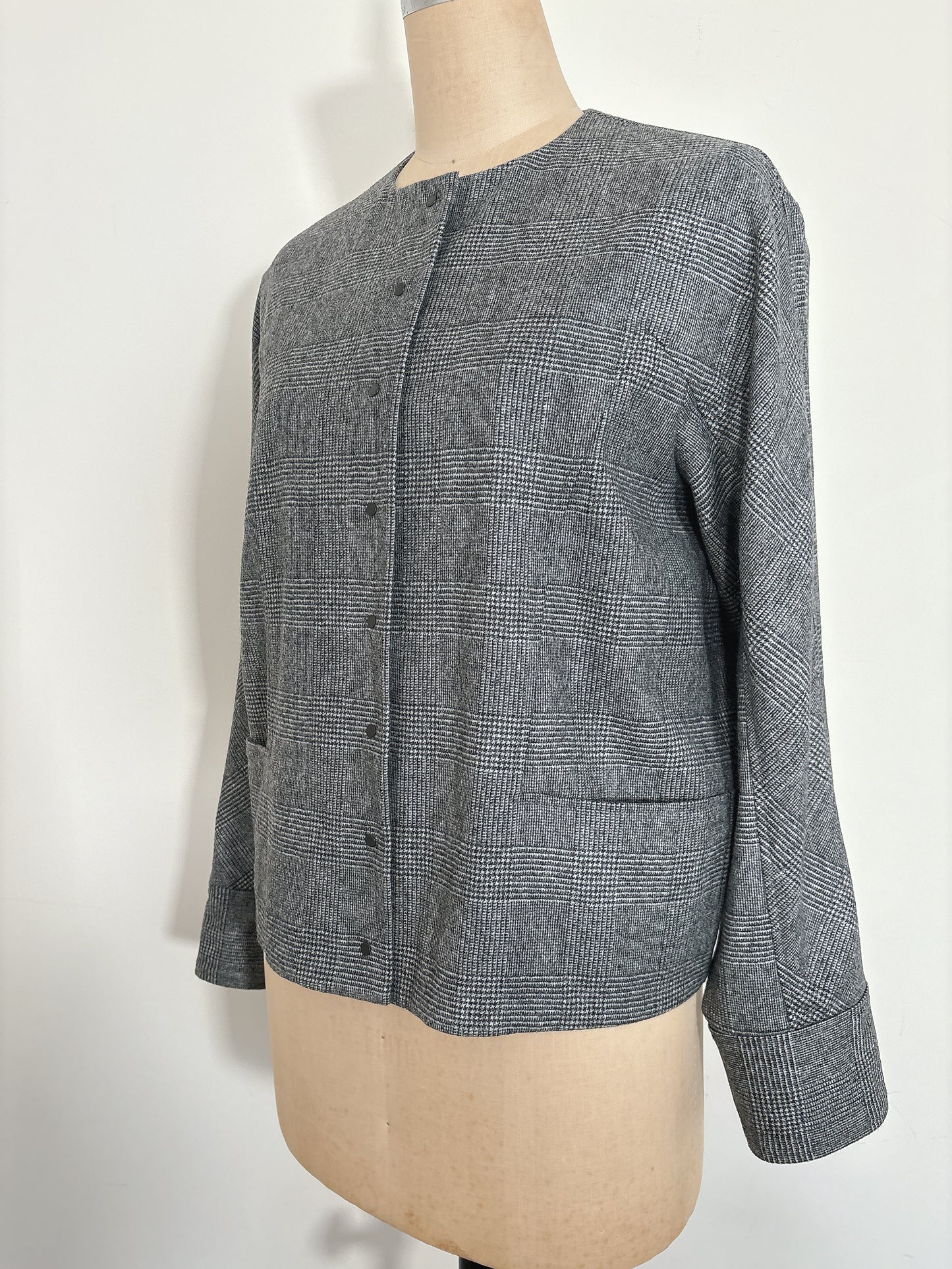 WOOL CASH SNAP BLOUSON