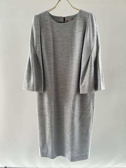 MELTON TWIST-SLEEVE DRESS