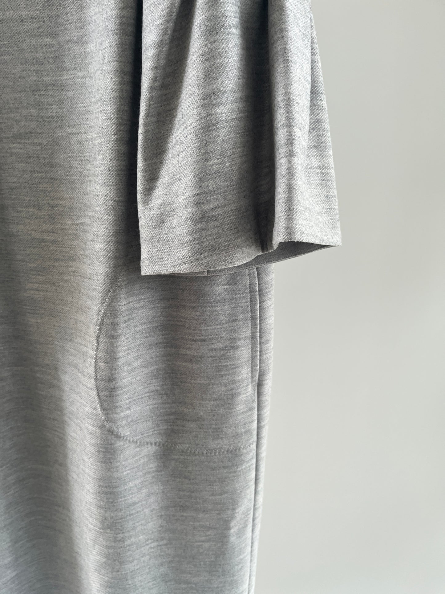 MELTON TWIST-SLEEVE DRESS