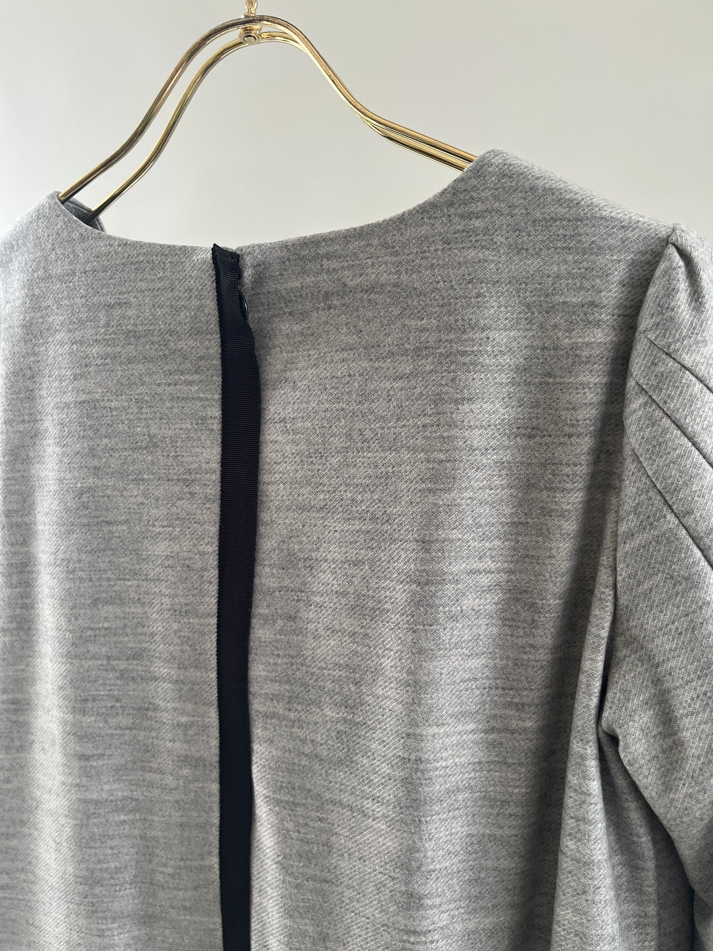 MELTON TWIST-SLEEVE DRESS