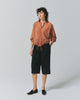COTTON SHEER ZIP UP BLOUSON