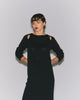 COTTON SHEER SLIT LS TOPS