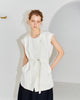 CAMELLIA RIB BELTED GILET
