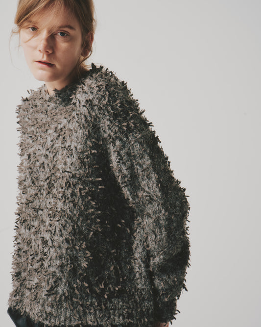 【予約商品】RIBBON-YARN CREW TOPS