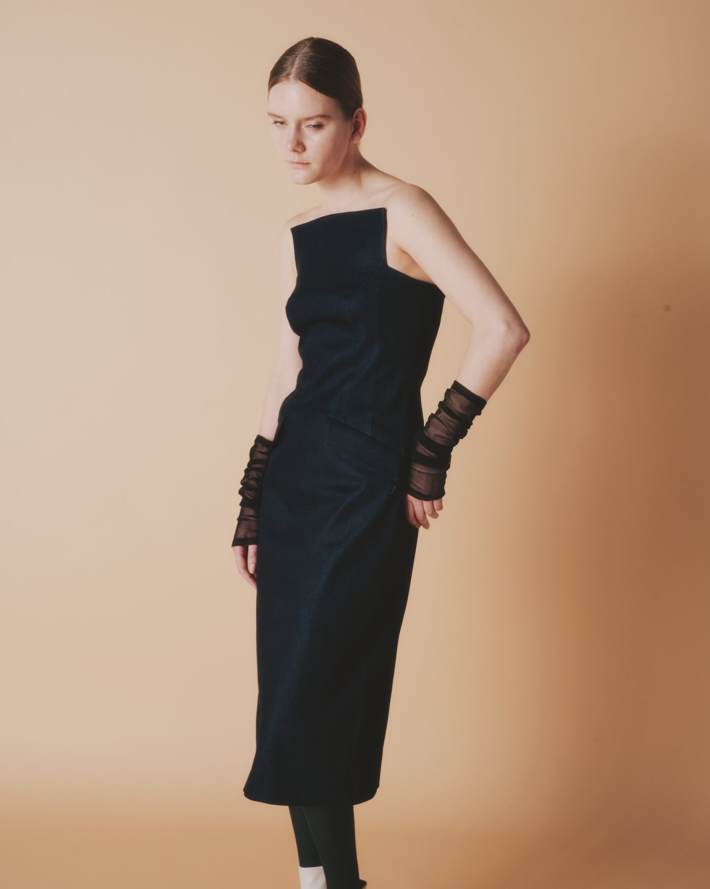 【予約商品】ST DENIM HI BARE DRESS