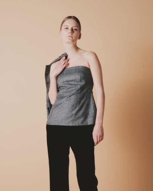 【予約商品】WOOL CASH BARE TOPS
