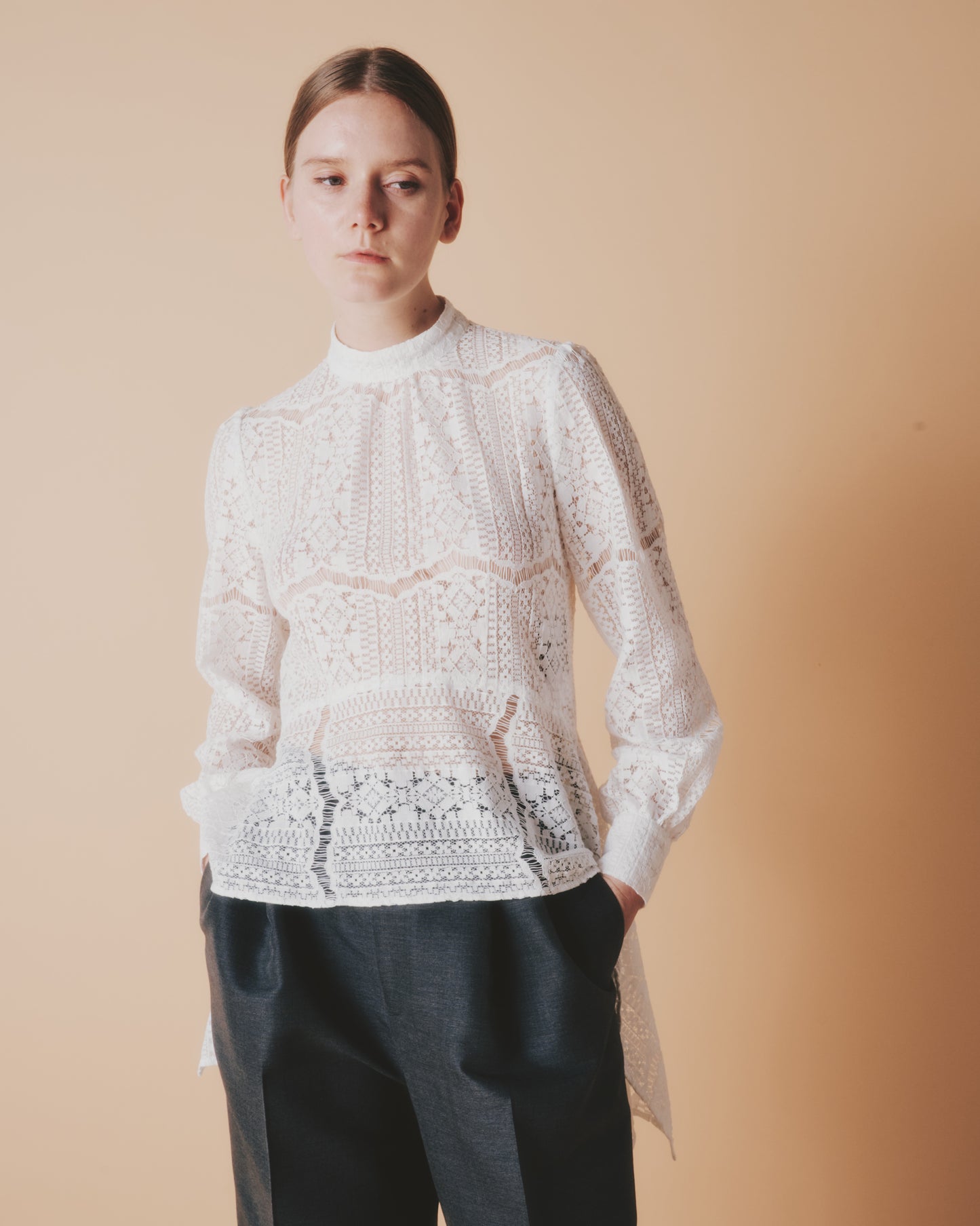 【予約商品】COTTON CORD LACE DRAPE TOPS