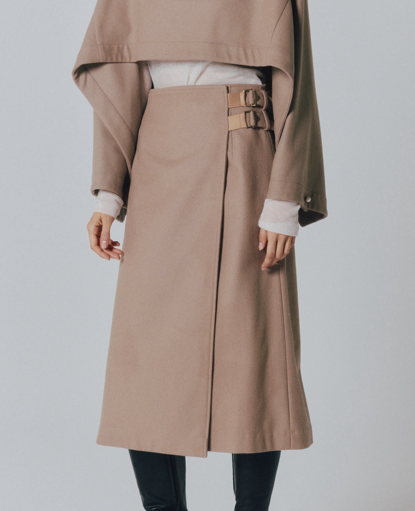 【予約】MELTON 2BELT WRAP SKIRT