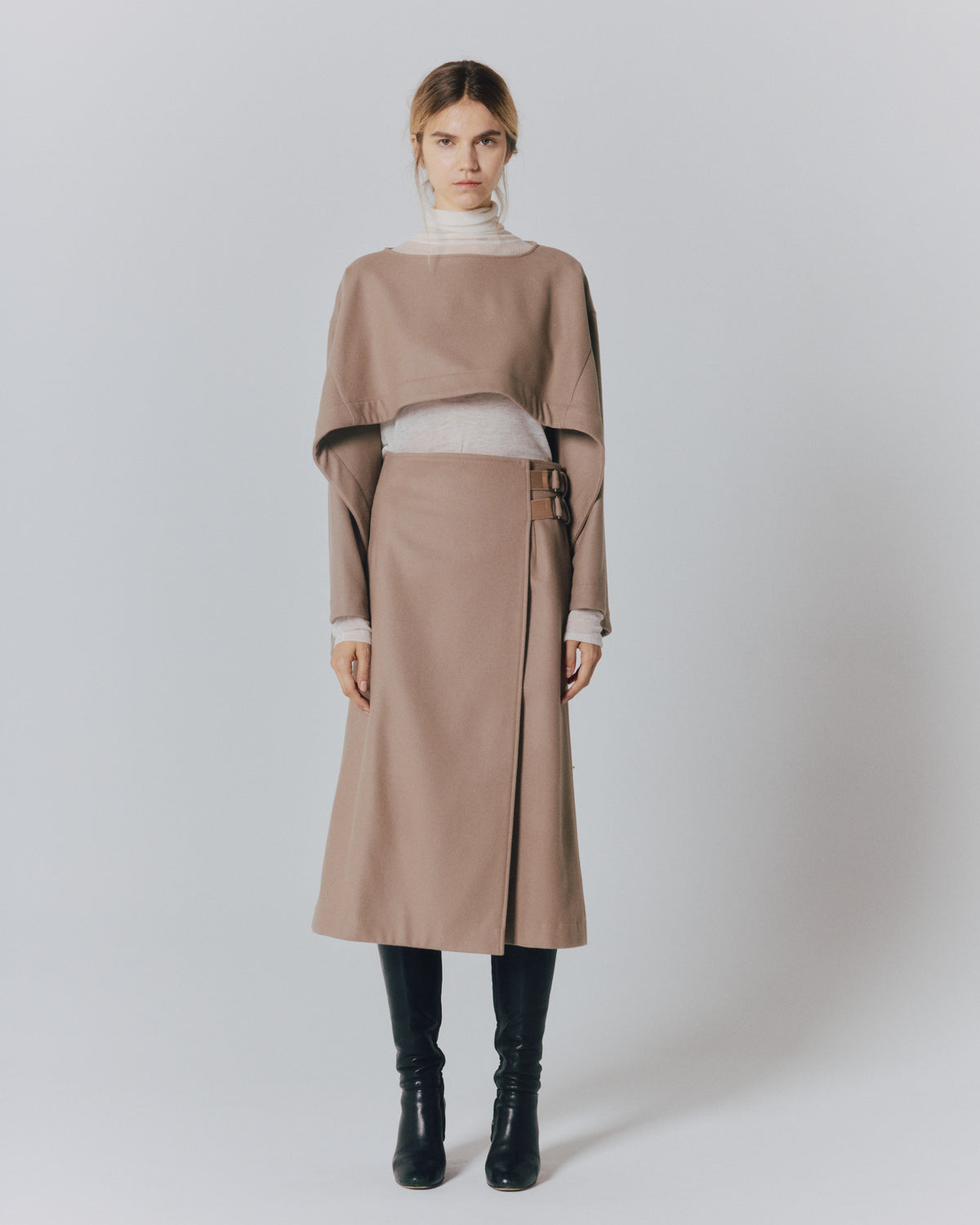 【予約】MELTON 2BELT WRAP SKIRT