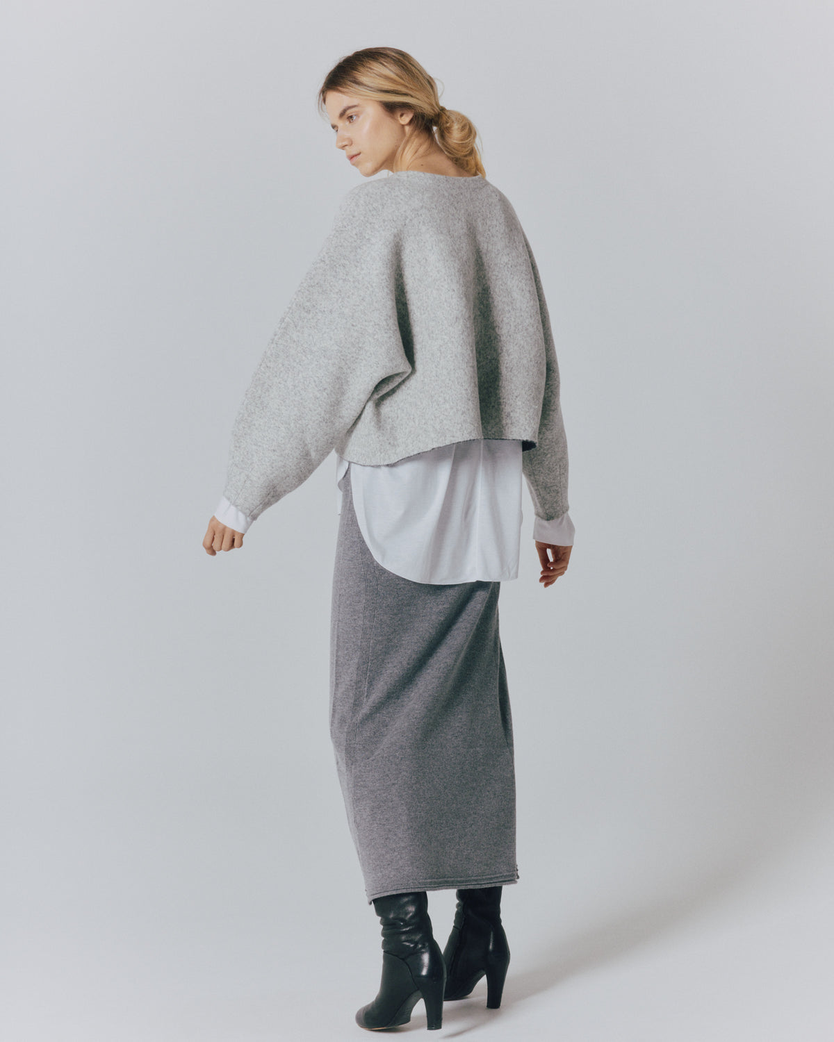 FULLING ALPACA ZIP COAT