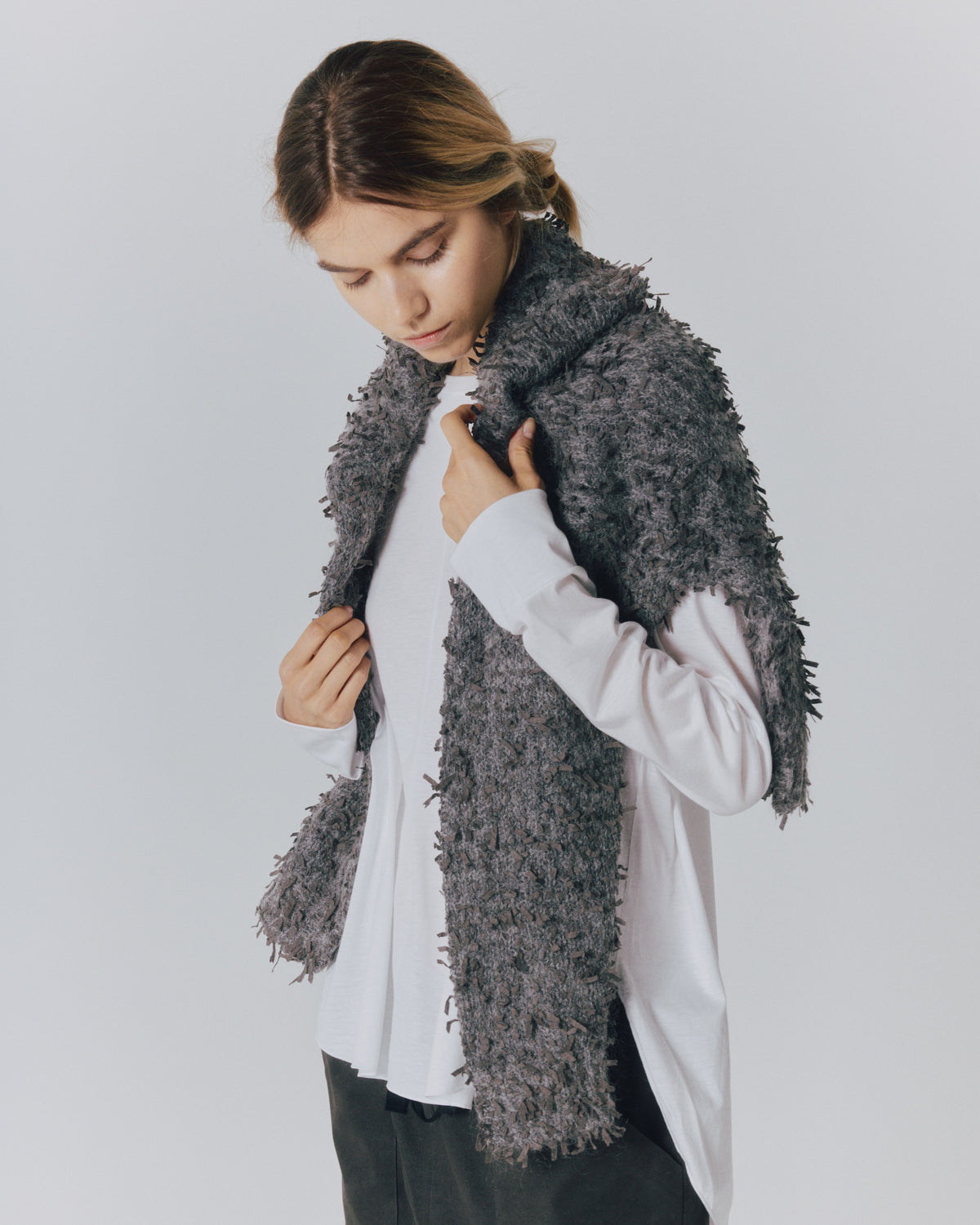 RIBBON-YARN CREW TOPS