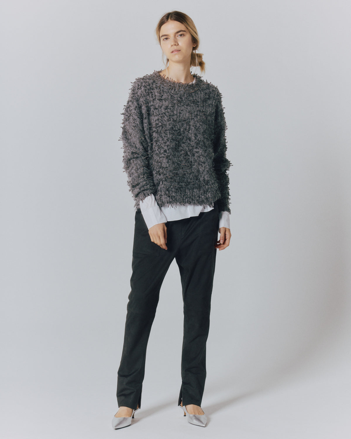 RIBBON-YARN CREW TOPS
