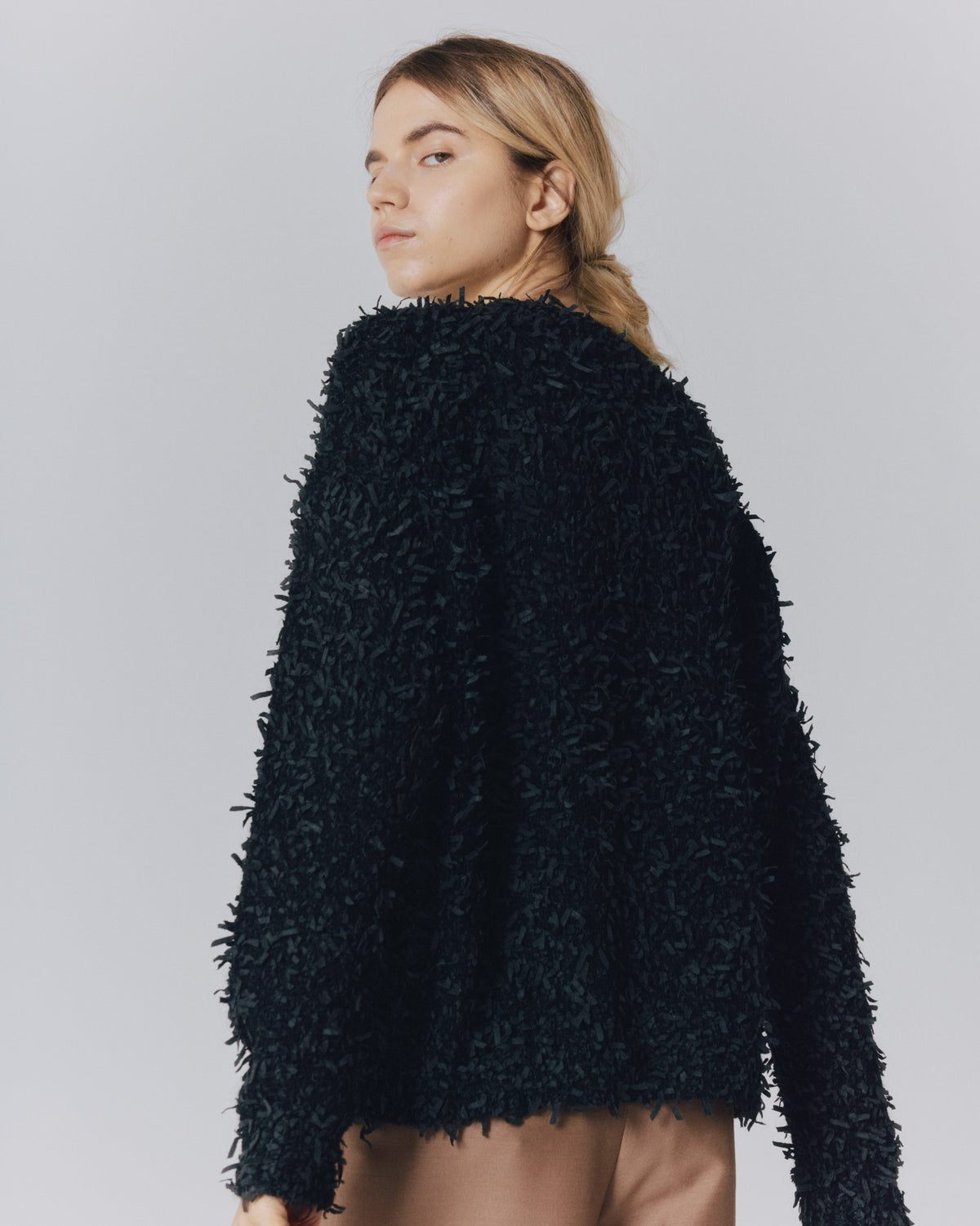 RIBBON-YARN CREW TOPS
