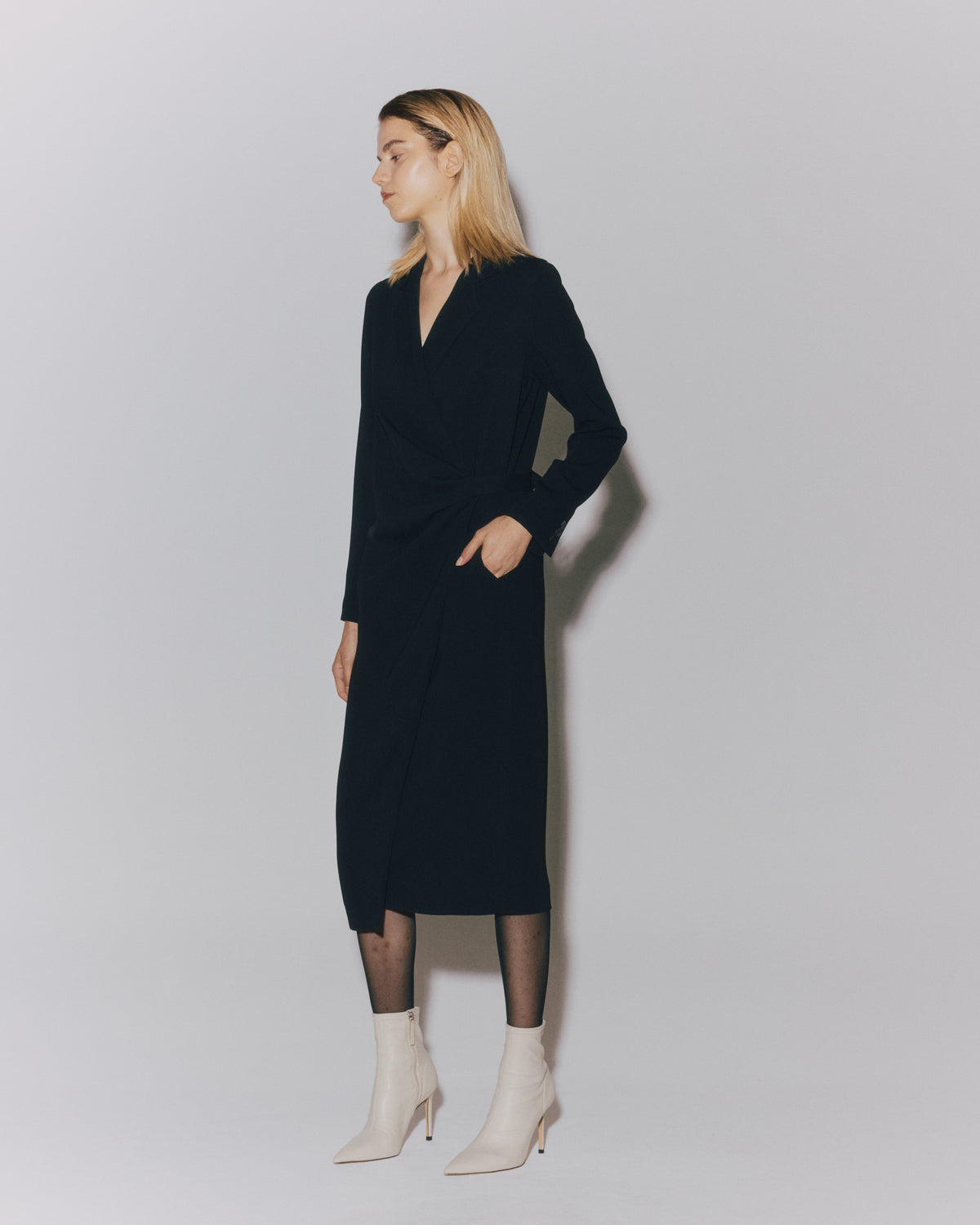 GEORGETTE WRAPPED DRESS