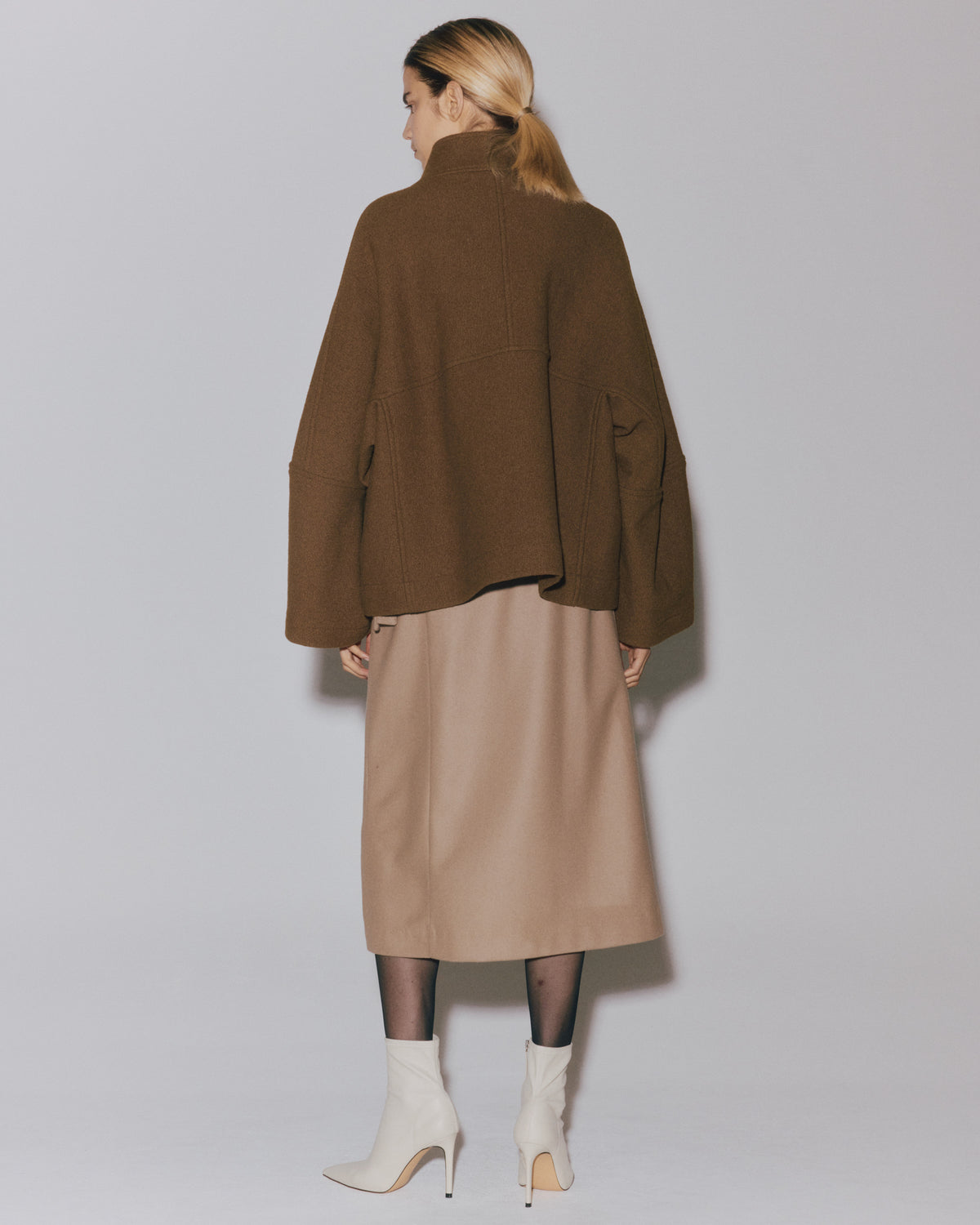 【予約】BOUCLE/LACE  HI/N SHORT COAT