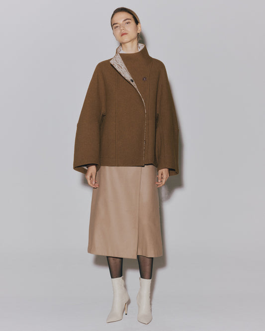 【予約】BOUCLE/LACE  HI/N SHORT COAT