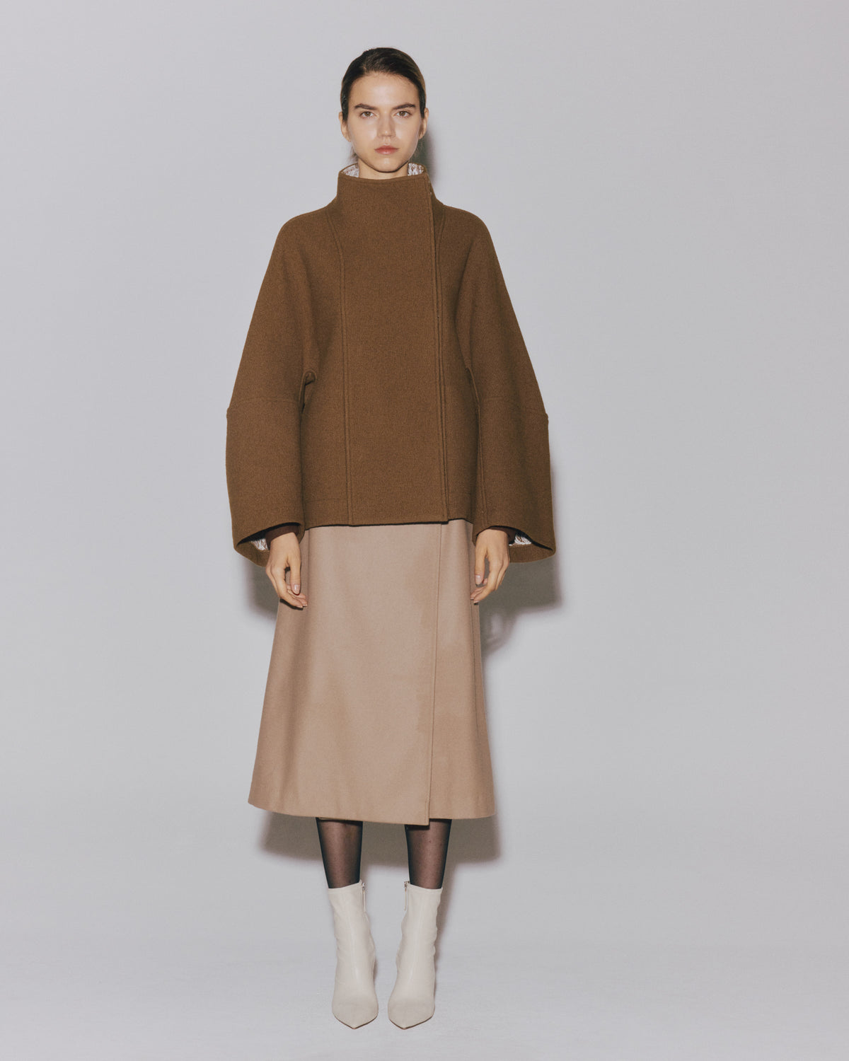 【予約】BOUCLE/LACE  HI/N SHORT COAT
