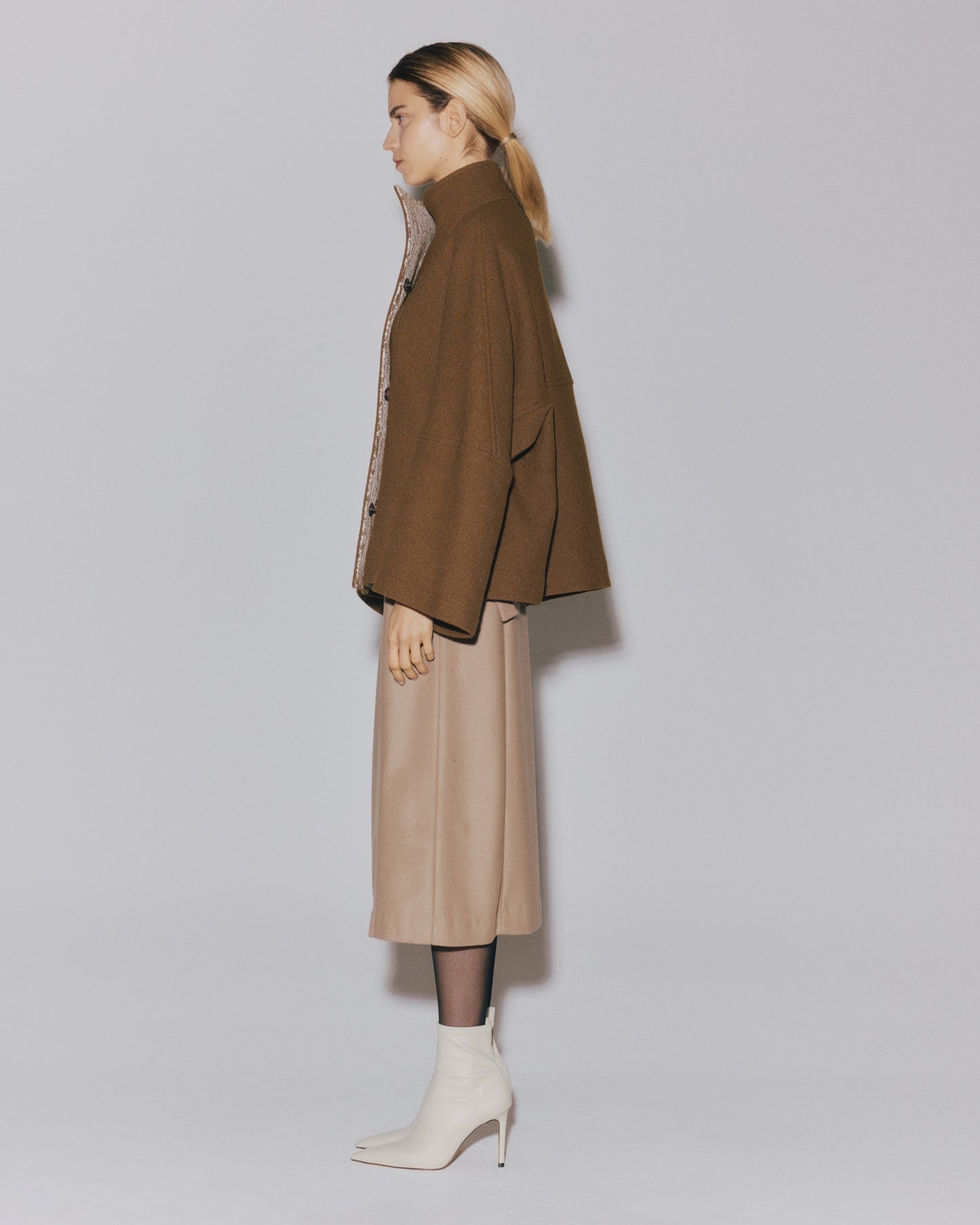 【予約】BOUCLE/LACE  HI/N SHORT COAT